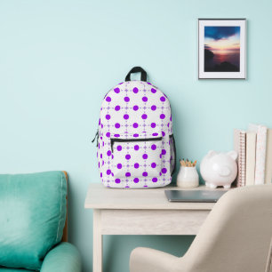 Sac À Dos Imprimé Pois violets, Motif à points Polka, points, pointi