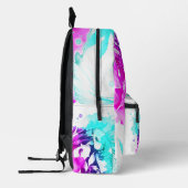Sac À Dos Imprimé Poisson Koi en rose et bleu (Gauche)