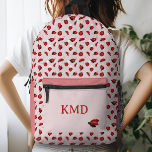 Sac À Dos Imprimé Poka rose Dot LadyBug Girls