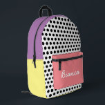 Sac À Dos Imprimé Polka Dot Motif Enfants colorés<br><div class="desc">Sac à dos imprimé Polka Dot Motif Colorful Kids</div>