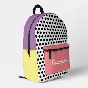 Sac À Dos Imprimé Polka Dot Motif Enfants colorés
