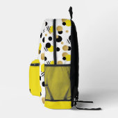 Sac À Dos Imprimé Polka Retro personnalisée Point Jaune (Droite)