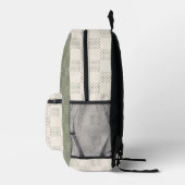 Sac À Dos Imprimé Polka vert olive-point (Droite)