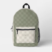 Sac À Dos Imprimé Polka vert olive-point (Recto)