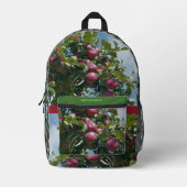 Sac À Dos Imprimé Pommes Rouges Sur L'Arbre Pays Personnalisé (Recto)