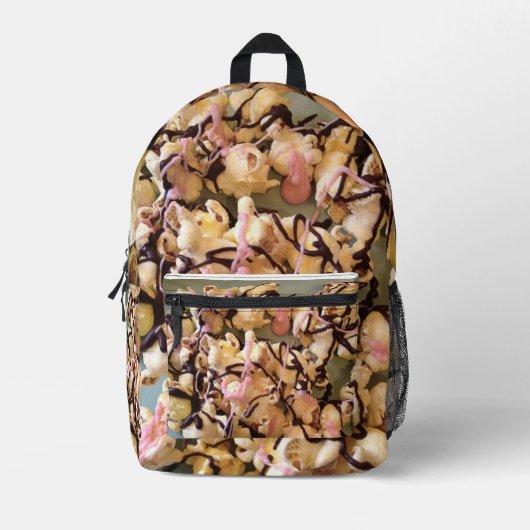 Sac À Dos Imprimé Popcorn Coiffé de bonbons (Recto)