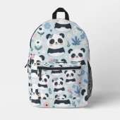 Sac À Dos Imprimé Portes de panda mignonnes (Recto)
