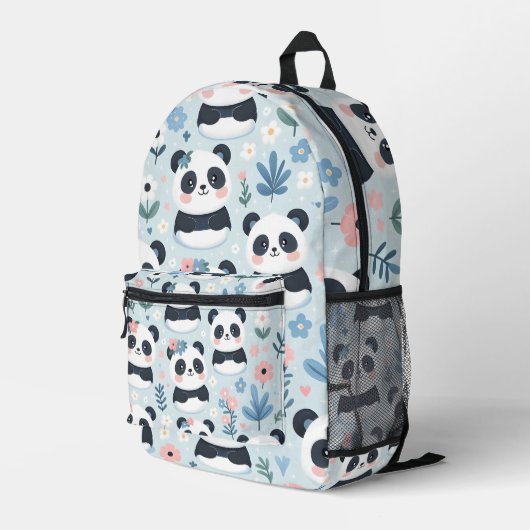 Sac À Dos Imprimé Portes de panda mignonnes (Coin arrière droit)