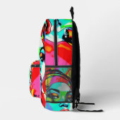 Sac À Dos Imprimé Portrait Pop Art (Droite)