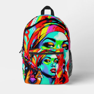 Sac À Dos Imprimé Portrait Pop Art