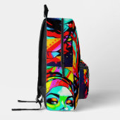 Sac À Dos Imprimé Portrait Pop Art (Gauche)