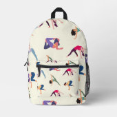 Sac À Dos Imprimé Poses de yoga (Recto)