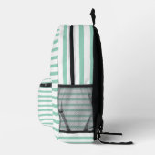 Sac À Dos Imprimé Posséder votre style avec la Monnaie Vert et Bande (Droite)