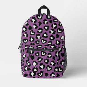Sac À Dos Imprimé Poster de animal, Léopard Violet, Spots De Cheetah