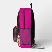 Sac À Dos Imprimé Poupée noire personnalisée (Droite)