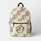 Sac À Dos Imprimé Pré-maternelle et crème (Recto)