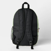Sac À Dos Imprimé Première année et vert clair (Verso)
