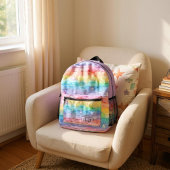 Sac À Dos Imprimé Pretty Watercolor Pastel Rainbow Stars