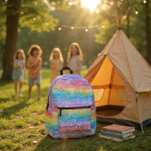 Sac À Dos Imprimé Pretty Watercolor Pastel Rainbow Stars