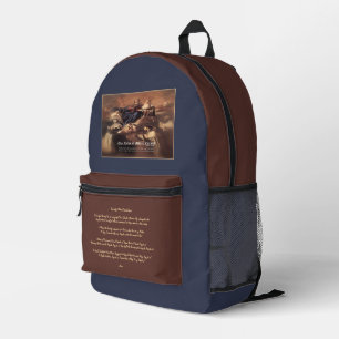 Sac À Dos Imprimé Prière à Notre-Dame du Mont Carmel