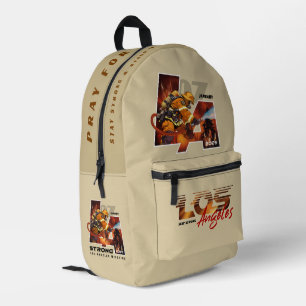 Sac À Dos Imprimé Priez pour Los Angeles ( 1 )  
