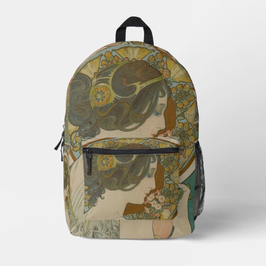 Sac À Dos Imprimé Primrose par Alphonse Mucha (1899) (Recto)