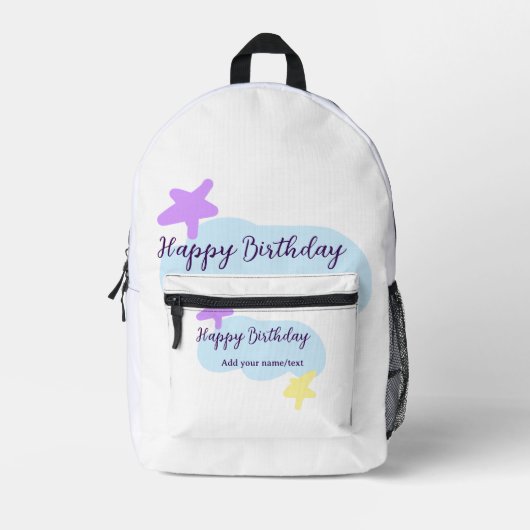 Sac À Dos Imprimé Print Cut Sew Bag (Recto)