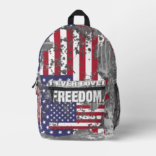 Sac À Dos Imprimé Print Cut Sew Bag – Freedom Job (Recto)