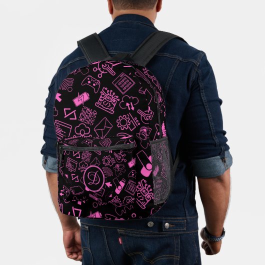 Sac À Dos Imprimé programmeur informaticien codage tech rose (Insitu (Modèle))
