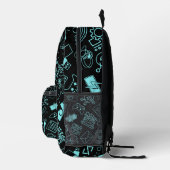 Sac À Dos Imprimé programmeur informaticien codage technicien bleu (Droite)