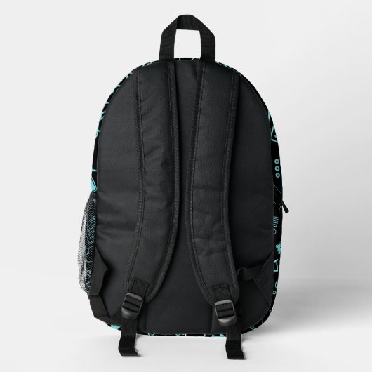 Sac À Dos Imprimé programmeur informaticien codage technicien bleu (Verso)