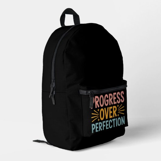 Sac À Dos Imprimé Progrès de l'enseignant plutôt que la perfection, (Coin arrière gauche)