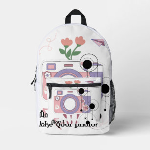 Sac À Dos Imprimé Puis-je prendre votre photo ?