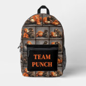 Sac À Dos Imprimé Punch Bébé Singe (Recto)