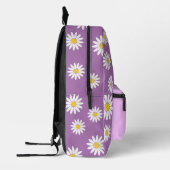 Sac À Dos Imprimé Purple avec marguerite et nom (Gauche)