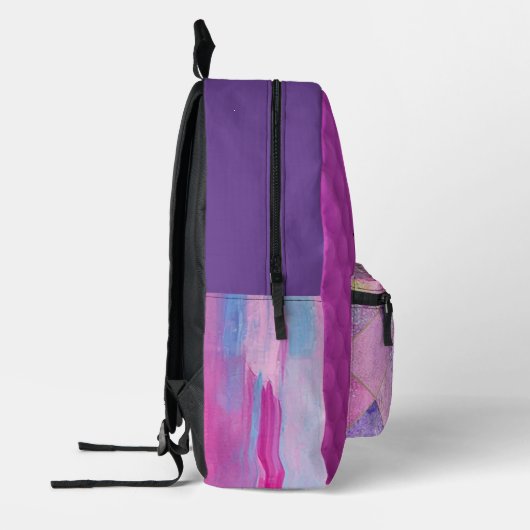 Sac à dos imprimé "Purple Lover" (Gauche)