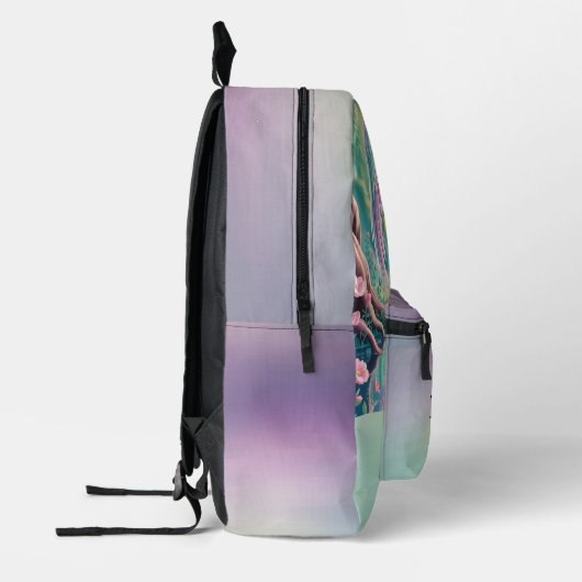 Sac À Dos Imprimé Purple Papillon Vert Fée Princesse Filles Personna (Gauche)