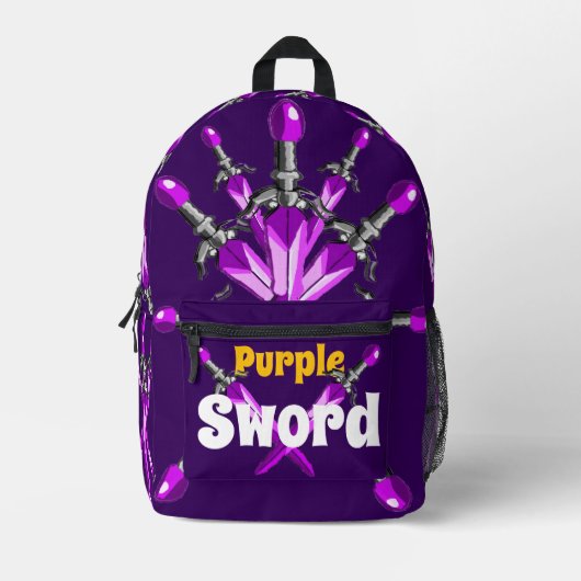 Sac À Dos Imprimé Purple Sword Kids Backpack (Recto)