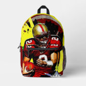 Sac À Dos Imprimé Quartier de football personnalisé (Recto)