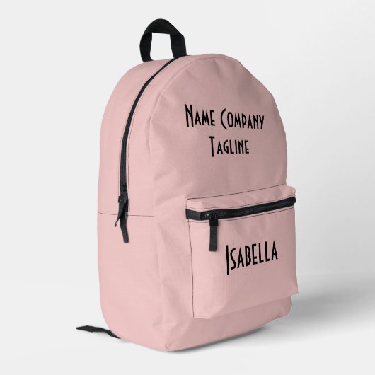 Sac À Dos Imprimé Quartz Rose moderne simple (Coin arrière gauche)