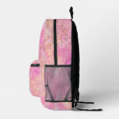 Sac À Dos Imprimé Quartz rose personnalisé (Droite)