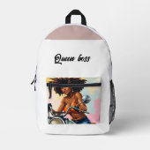 Sac À Dos Imprimé queen boss (Recto)