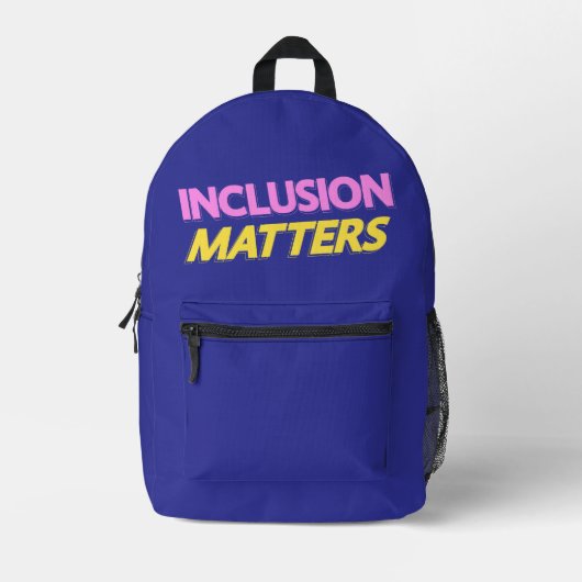 Sac À Dos Imprimé Questions d'inclusion (Recto)