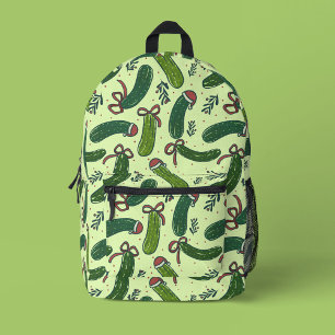 Sac À Dos Imprimé Quirky Festive Pickles de Noël Motif