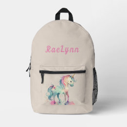 Sac À Dos Imprimé Rainbocorn Personnalisé