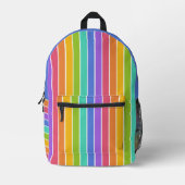 Sac À Dos Imprimé Rainbow Colours nom personnalisé (Recto)