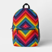 Sac À Dos Imprimé Rainbow Diamond Motif (Recto)