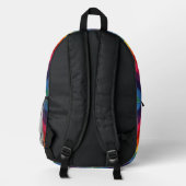Sac À Dos Imprimé Rainbow Diamond Motif (Verso)
