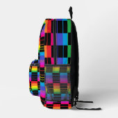 Sac À Dos Imprimé Rainbow Plaid Backpack With Black Detail (Droite)