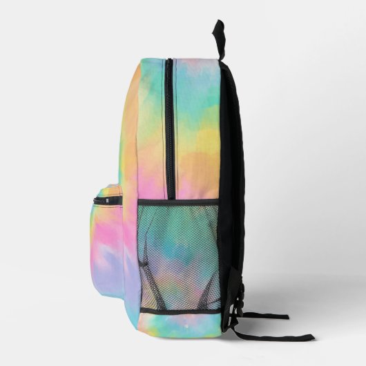 Sac À Dos Imprimé Rainbow Tie Dye Motif personnalisé (Droite)